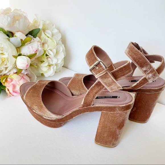 Zara Velvet Heels - Picture 3 of 4